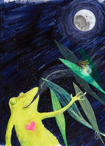 A6   ansichtkaart   kikkerkoor